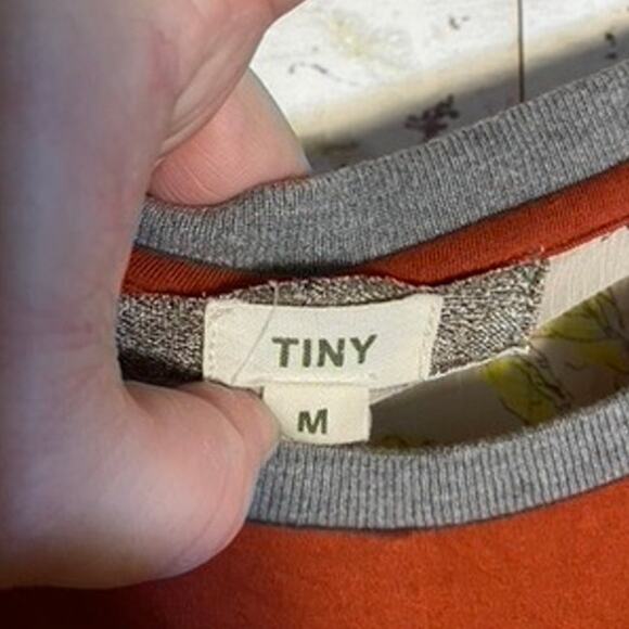 Anthropologie TINY Floral Mixed Media Soft Flowing Tie Hem Blouse - Picture 7 of 10